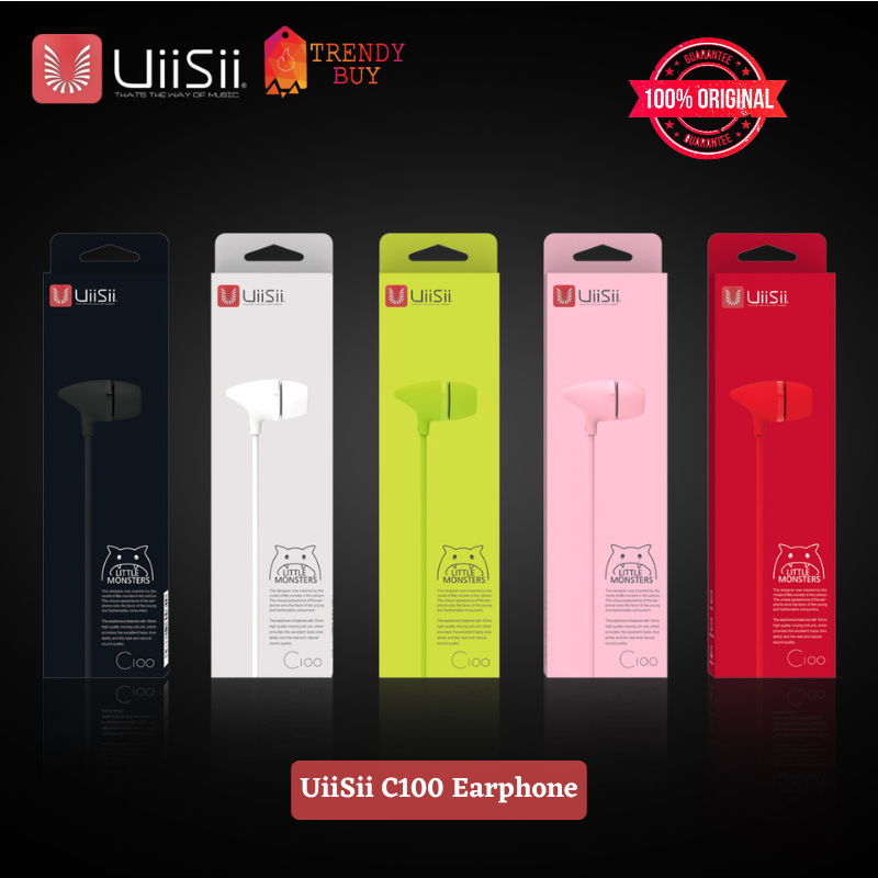 UIISII C100 In-ear Wired Heavy Bass Earphones with MIC - Ear Phone - Headphone - Headphone - Headphone - Ear Phone - Earphone - Headphone