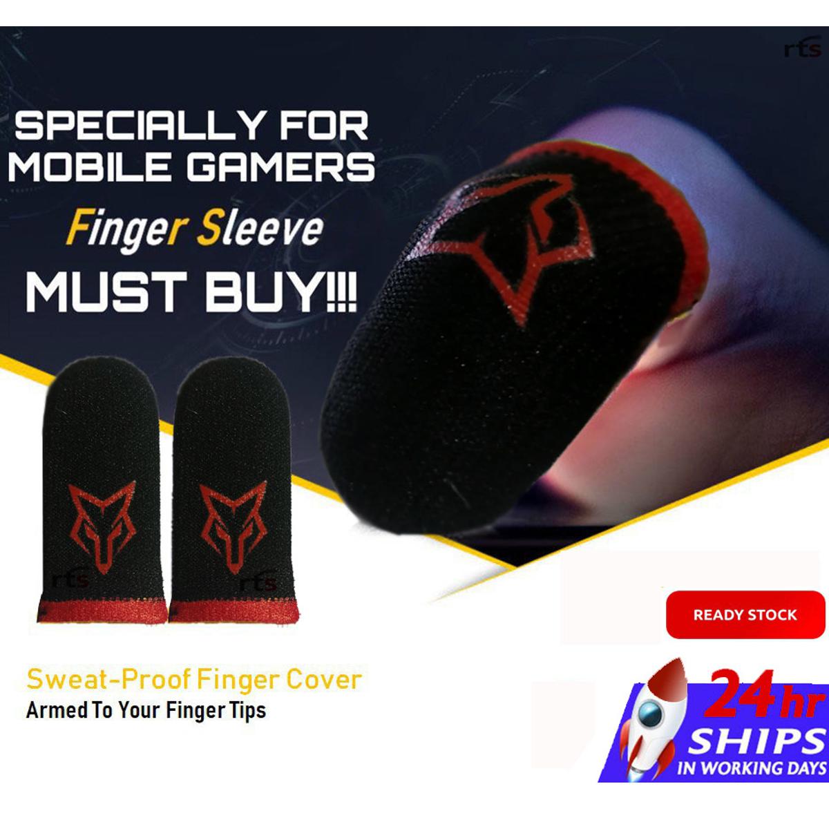 Cyber Fox 1 Pair(2 Pcs) Breathable Mobile Finger Sleeve