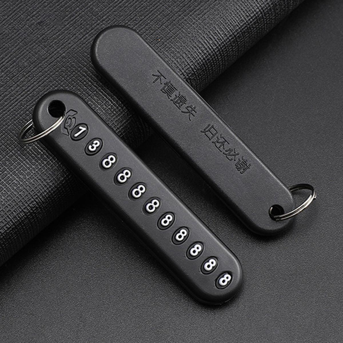 Telephone Number Anti-Lost Phone Number Key Ring Keychain for Car and Motorbike buy 1 get 1 free