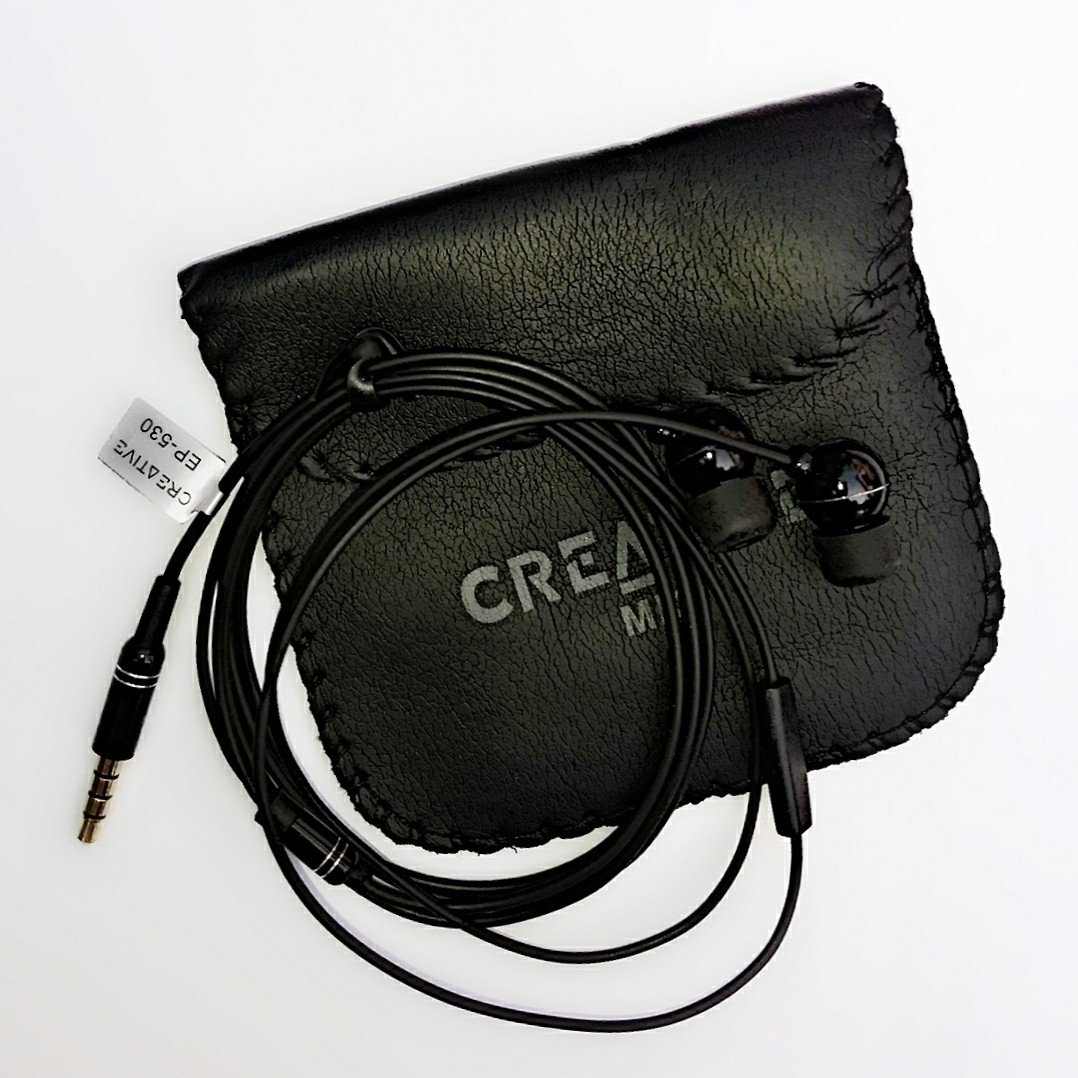 Orignal Creative High Bass Audio Earphone With Pouch Ep-530 - Black - Ear Phone - Headphone - Headphone - Headphone - Headphone