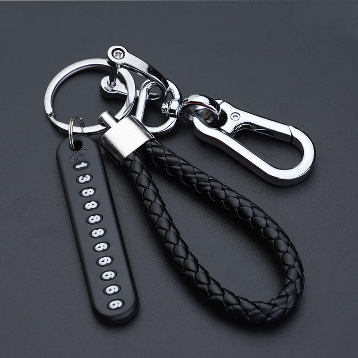 Anti-lost keychain with Mobile Number for Bicycle Car Auto Motor Cycle Key Ring Gift for Husband