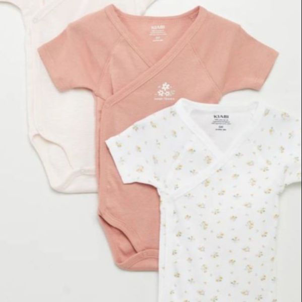 3 Pcs Assorted Pack Baby Romper Bodysuit  Zero 0 Month - 36 Month Cotton High Quality