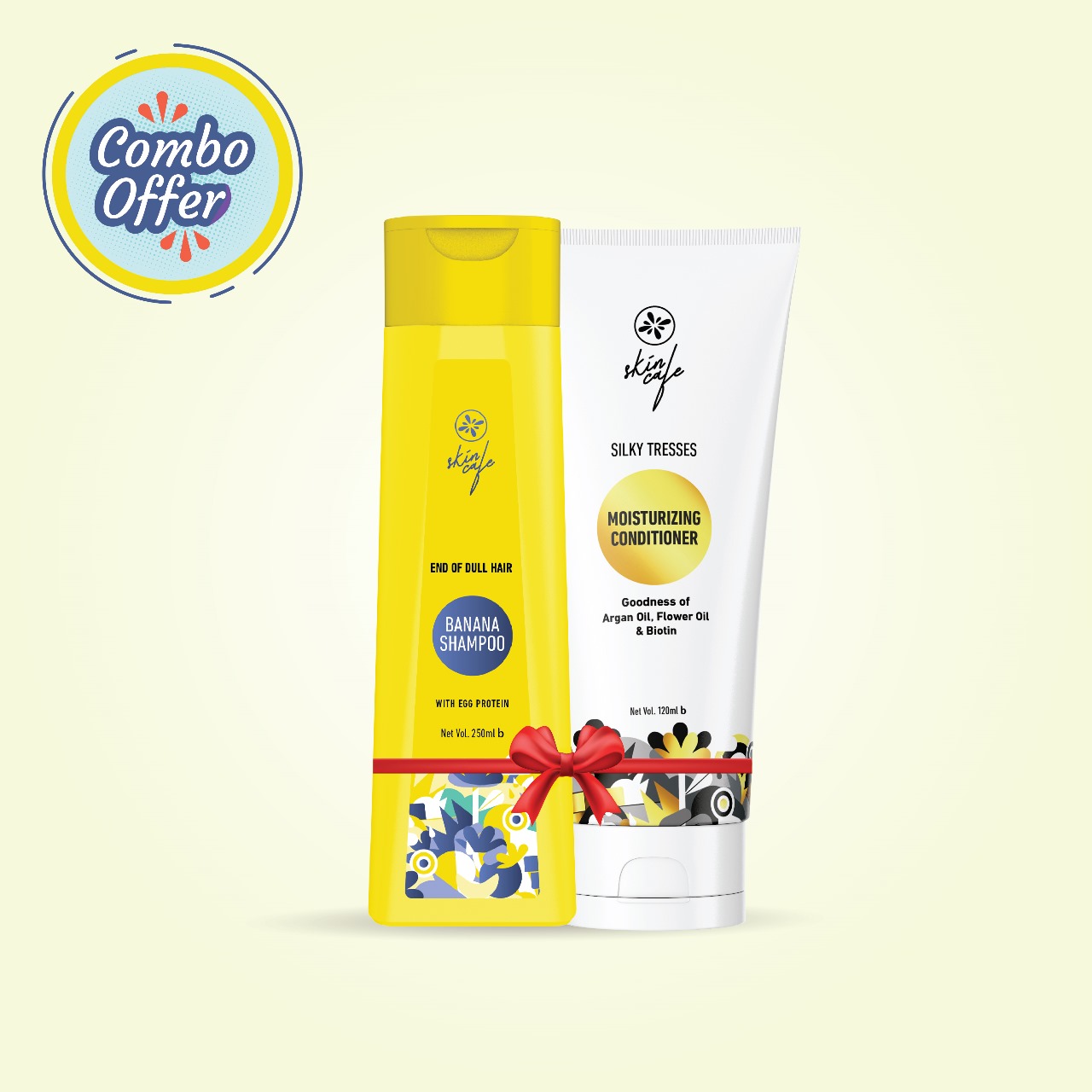 Skin Cafe Banana Shampoo 250ml + Skin Cafe Moisturizing Conditioner (Combo Offer)