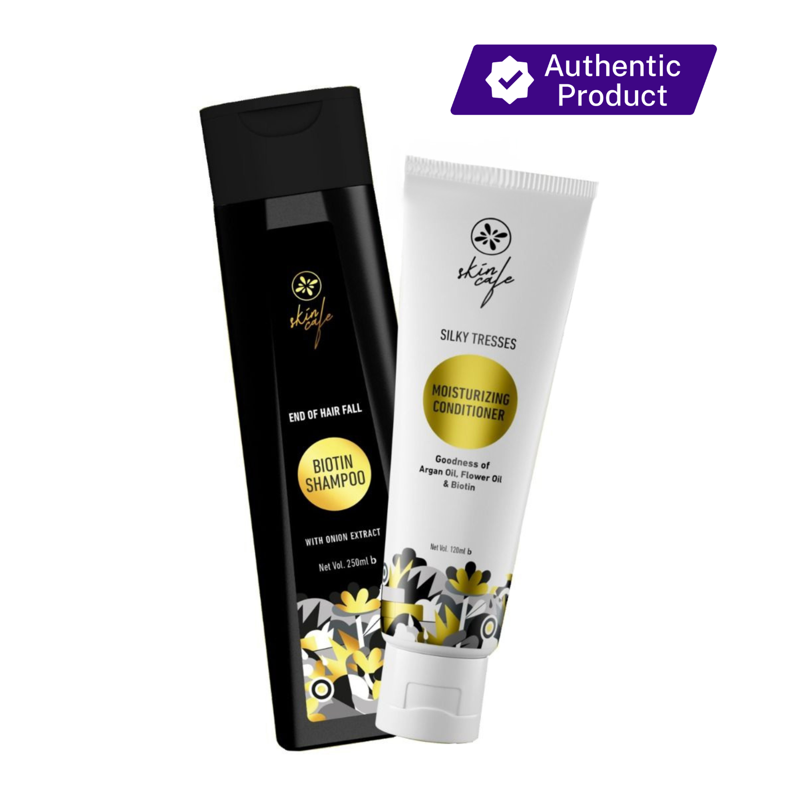 Skin Cafe Biotin Shampoo 250Ml + Skin Cafe Moisturizing Conditioner (Combo)