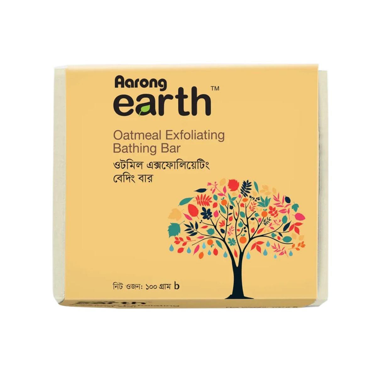 Aarong Earth Oatmeal Exfoliating Bathing Bar  100 gm