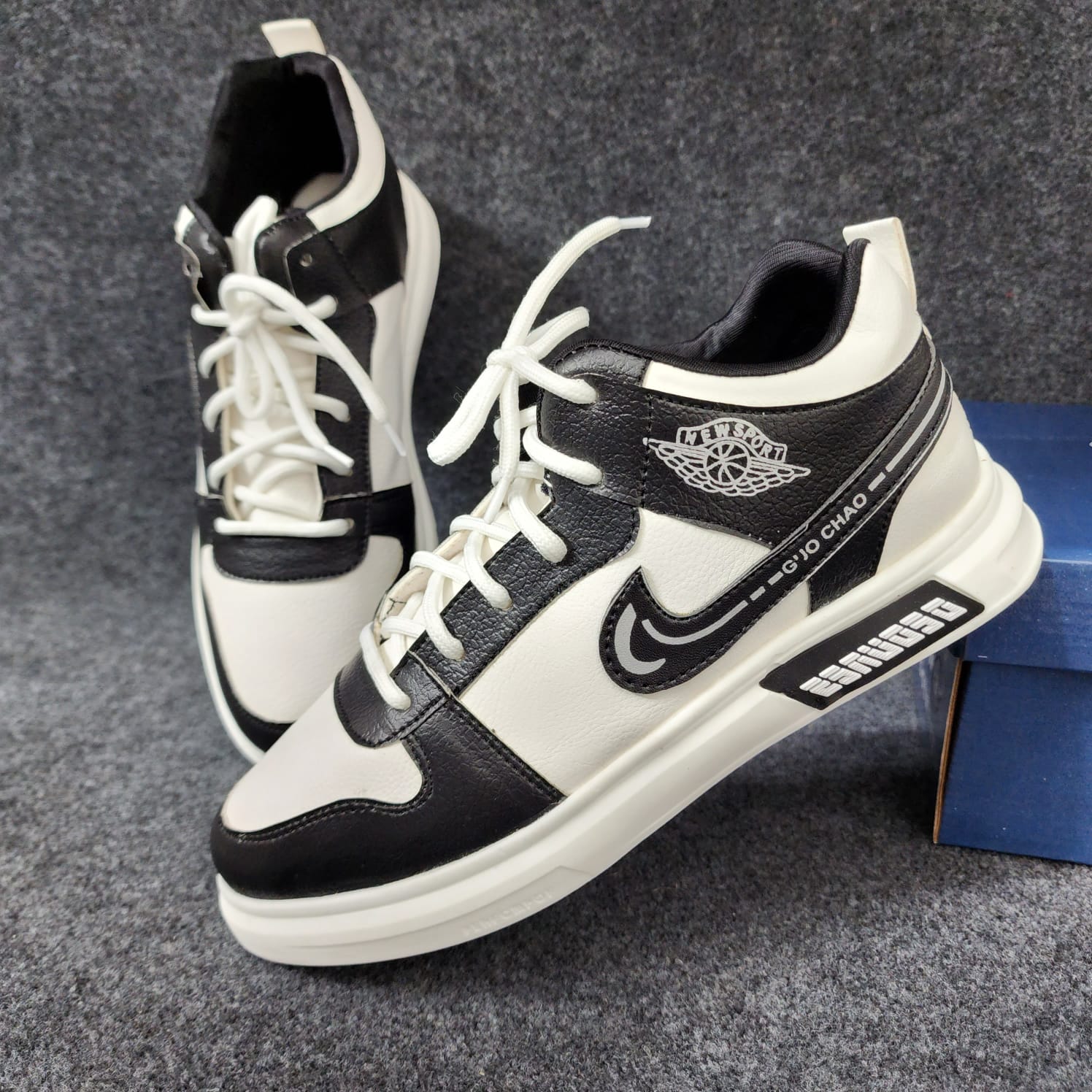 Comfortable Sports Sneakers - Stylish Lace-Up Trendy Shoes for Men - Comfortable for All Seasons