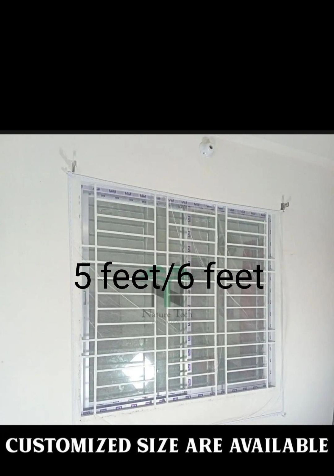 Window Anti Mosquito Net/ Anti-Insect Fly Bug Mosquito Net/ Best Quality Mosquito Net For 5/6 Feet Window - পর্দা