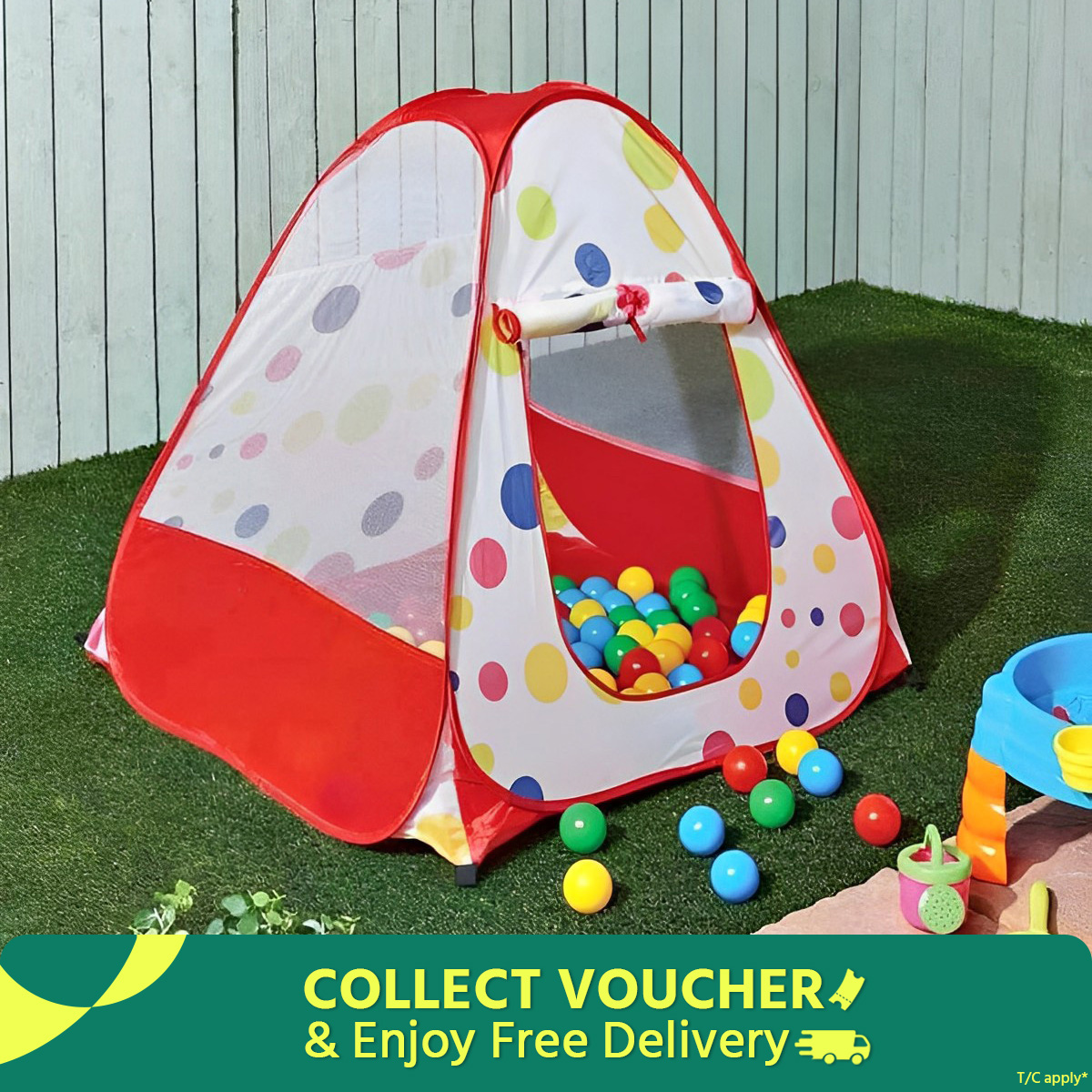 Baby Tent Play House for Kids With 50 pcs plastic balls