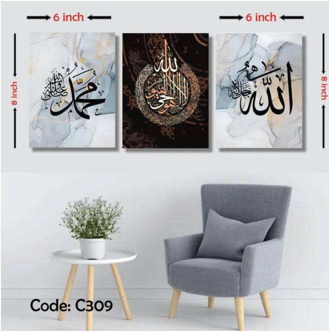3 pcs Most Unique Combo Wallmate set for Home Decoration. Wall Decoration for Home and Office