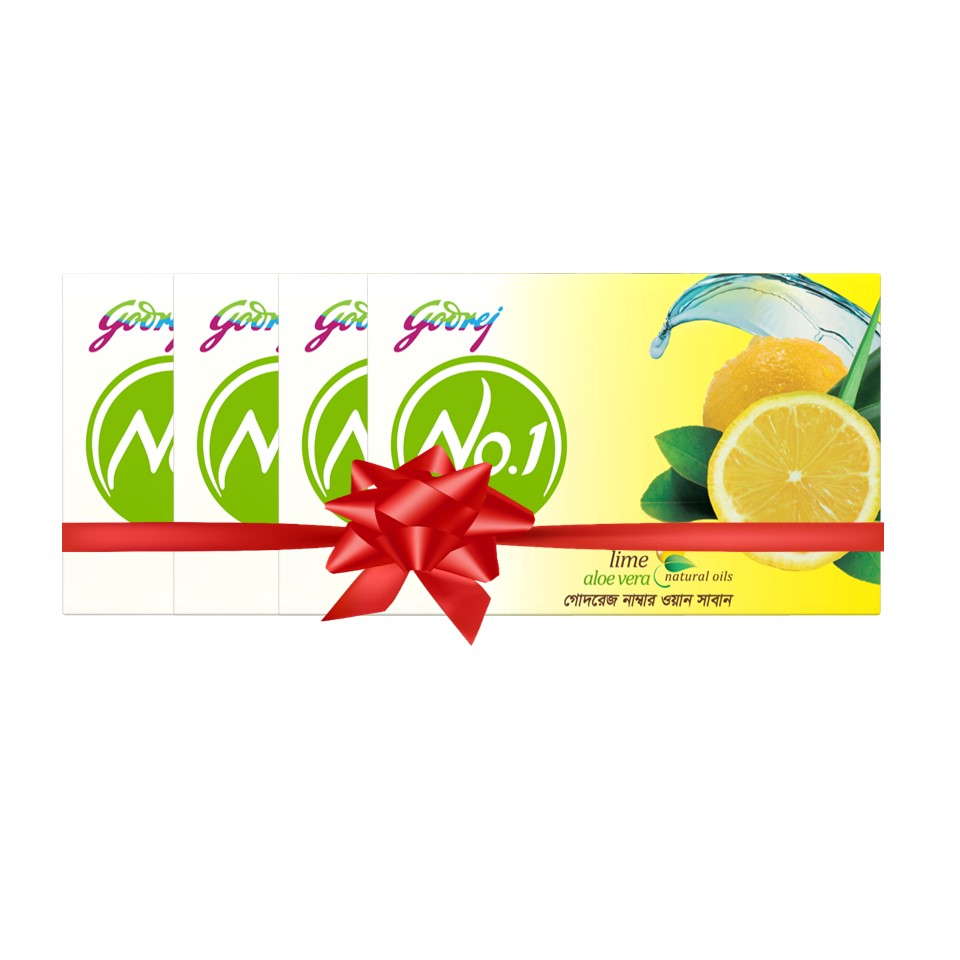 Godrej No.1 Soap Lime 75G (Pack of 4)