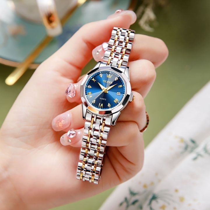 Alloy Case & Glass Dial Rhombus Mirror Dial Quartz Watch for Women – All Season Ladies Fashion Timepiece Model 9931