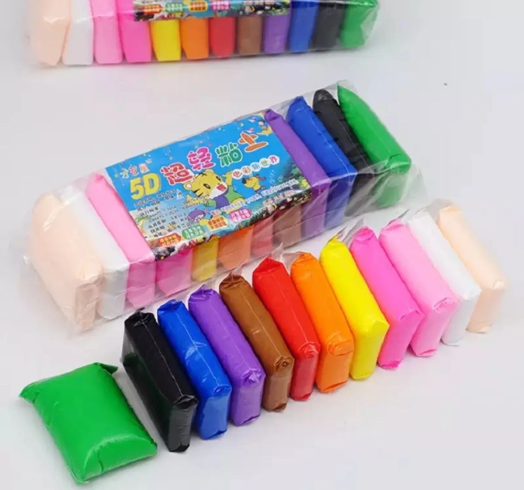 12pcs-1pac DIY soft Super clay/craft ideas for your baby/kids