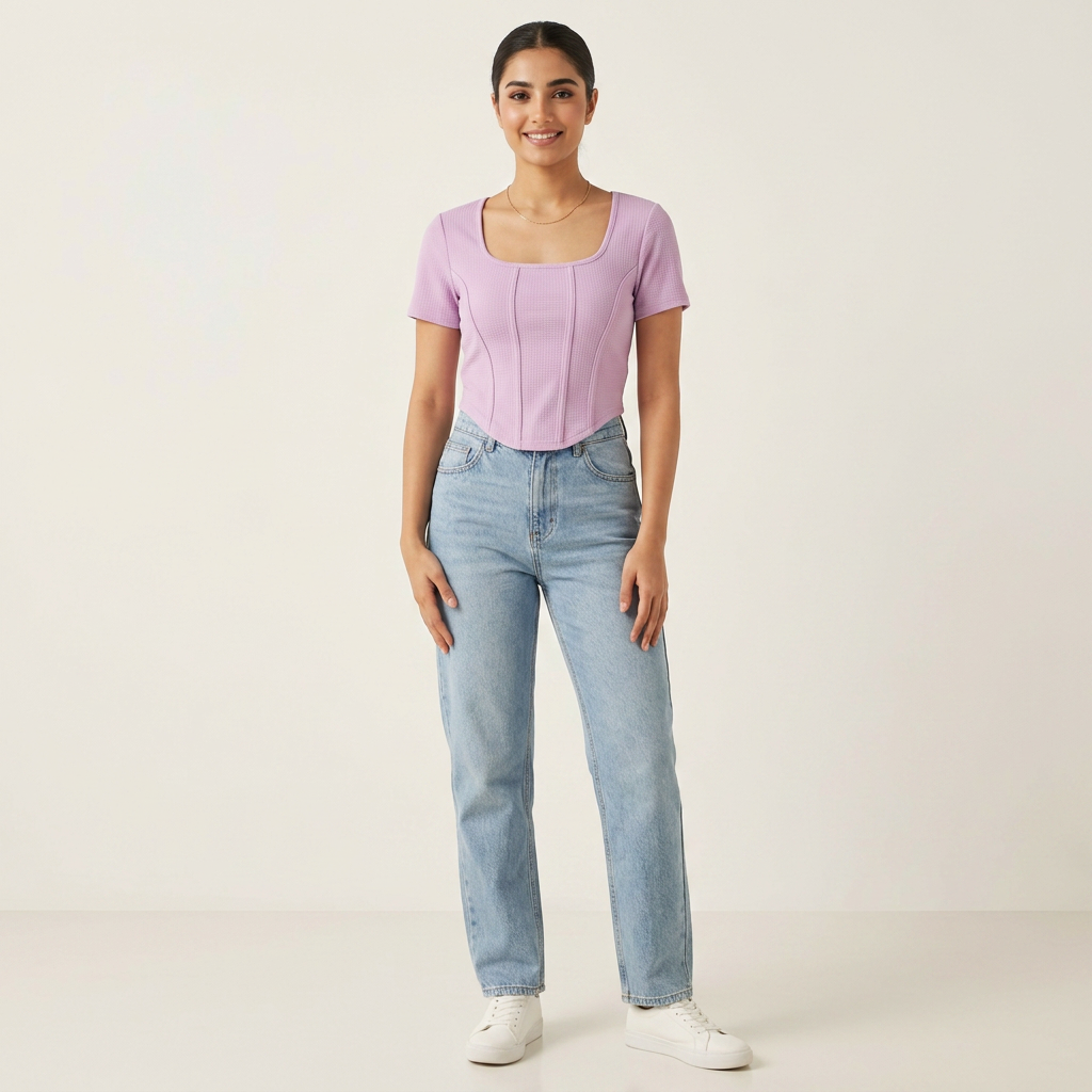 New Trendy Cotton Crop Top Blouse