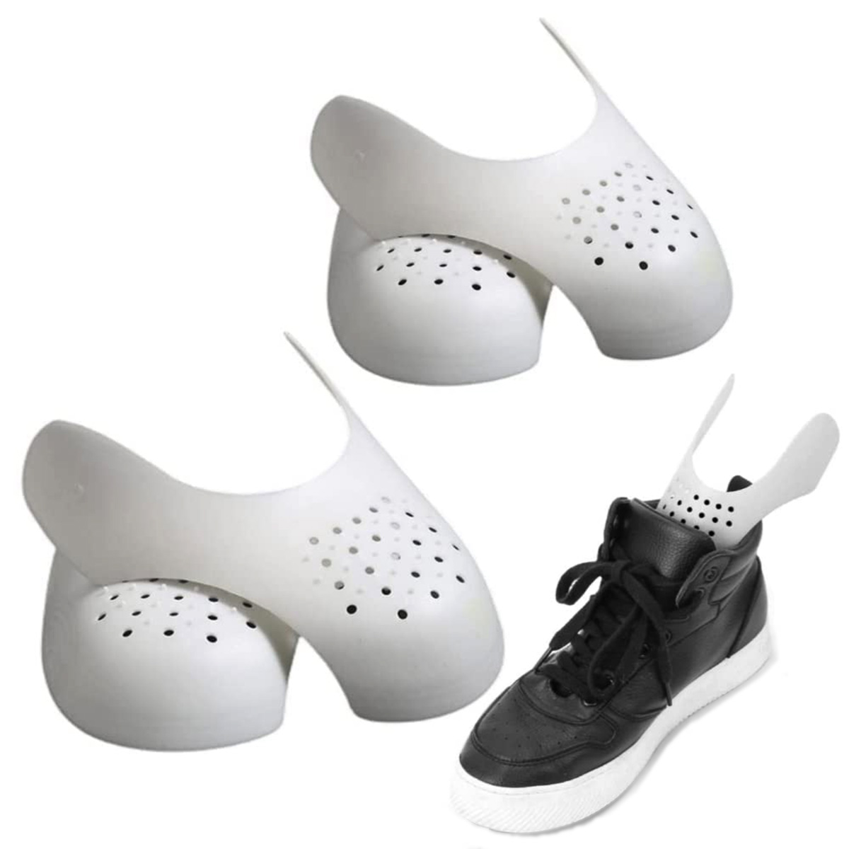 Adjustable Antiwear Insoles, Cushion Pad Heel Protector Liner Patches Black & White for all season