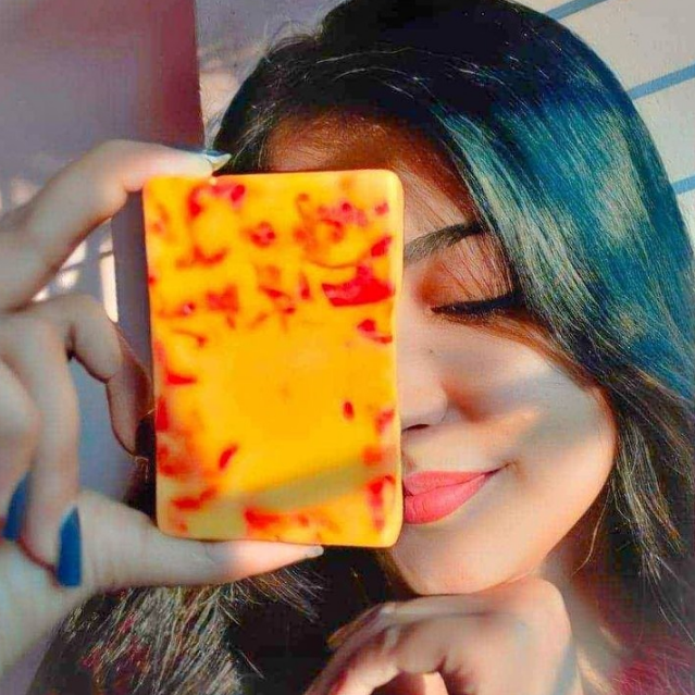 Real Handmade Saffron Goat Milk Bar Soap