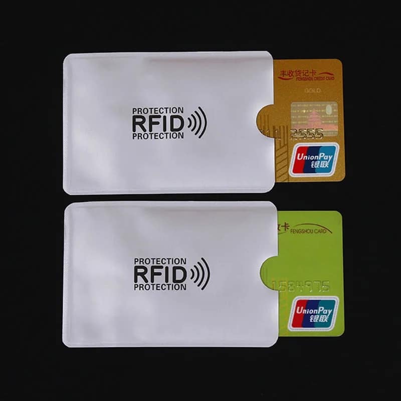 Unisex Aluminum Wallet for Men and Women - RFID Blocking Metallic Card Holder Style with Secure Snap