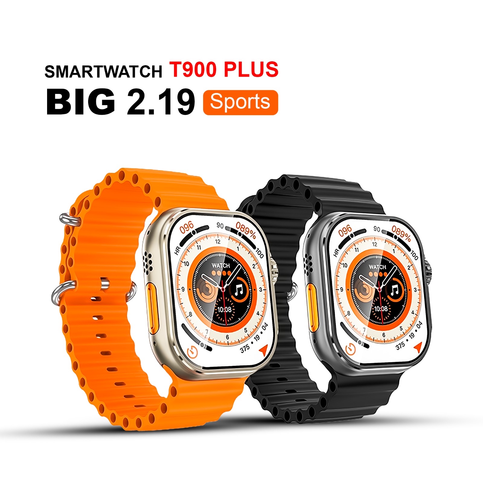 T900 Plus Smart Watch 2.19" Infinity Display Full Touch Bluetooth Call Sports Sleeping Monitoring Smartwatch - T900PSW