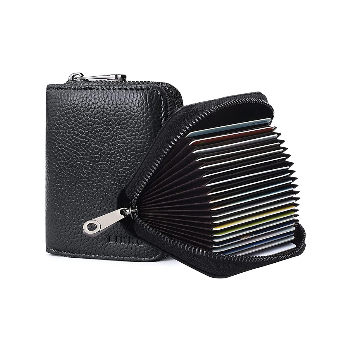 Visiting Card Holder and ATM Card Wallet - Compact and Stylish Storage Organizer - Black