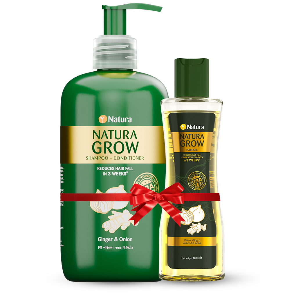 Buy 1 Natura Grow Shampoo + Conditioner 330ml & Get 1 Natura Grow Hair Oil 100ml Free