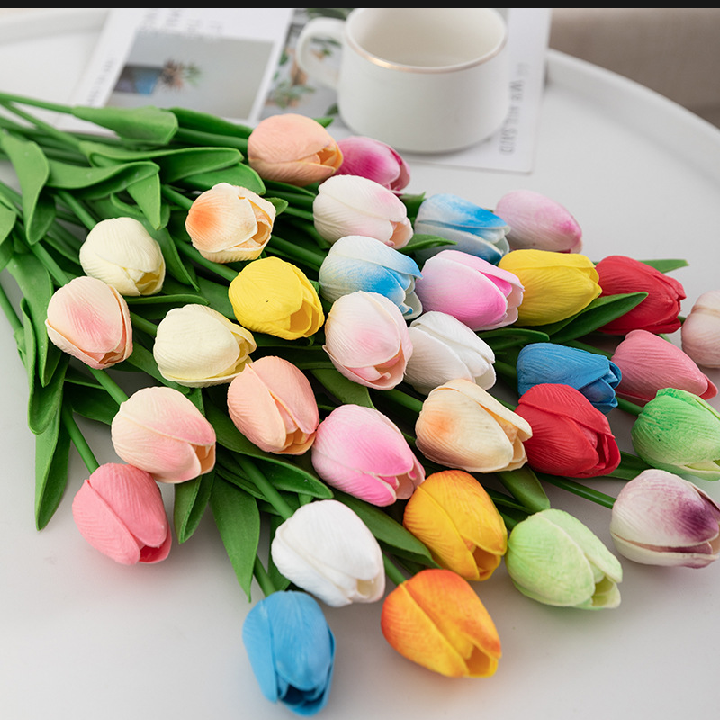 1 stick artificial tulip Flower stick tree plant for home,office decoration
