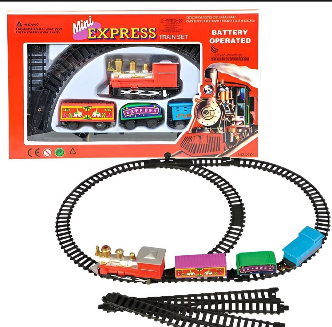 Mini Express Train Set for Kids – Fun & Educational Toy (Battery Operated)