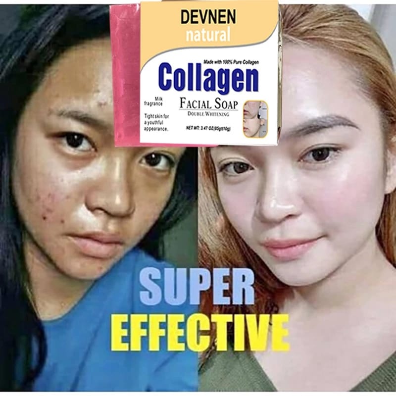 DEVNEN Natural Collagen Facial Soap Double Whitening