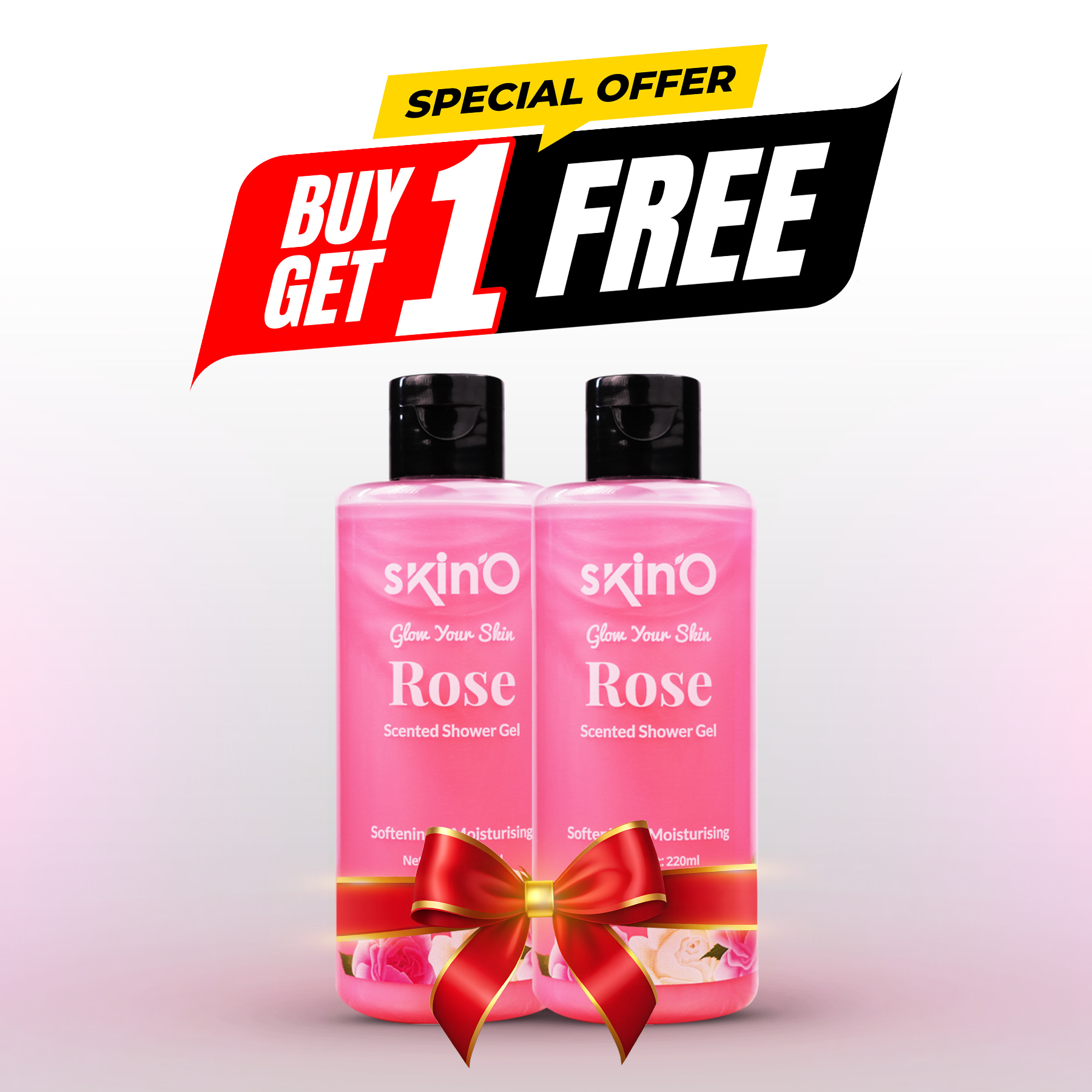 skin'O Glow Your Skin Rose Scented Shower Gel 220ml (BUY ONE GET ONE)