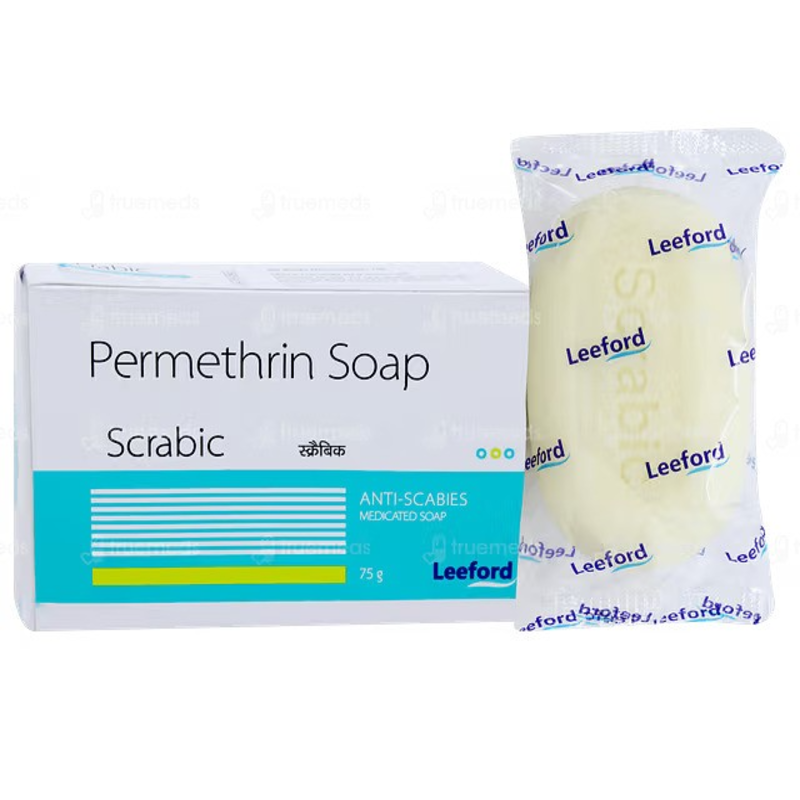 Permethrin Anti Scabies Scrabic Soap 75gm